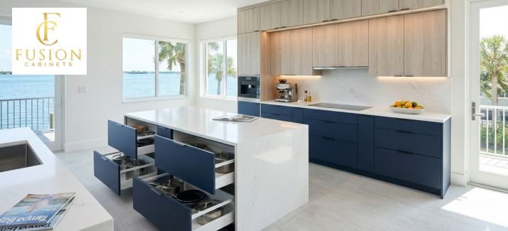 Euro-style Cabinets in a Tampa Bay Kitchen